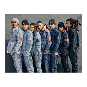 Kith x Levi's 501 ST Salt Bleached AOP Jeans Light Blue 32x32 Actual 32x30 EUC